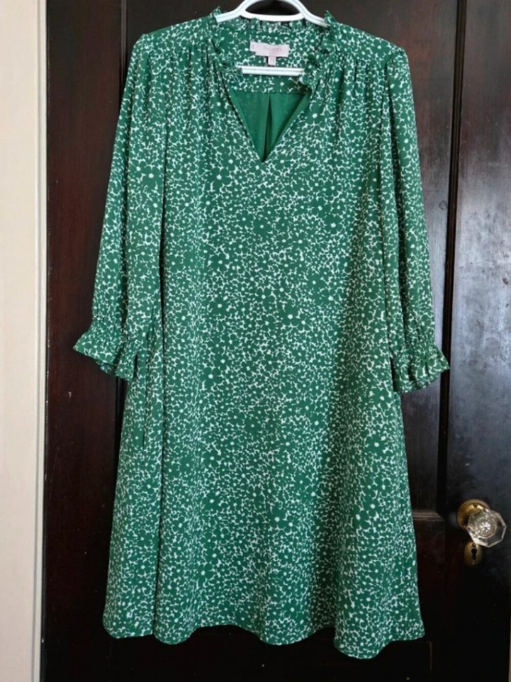 Hobbs London green floral dress